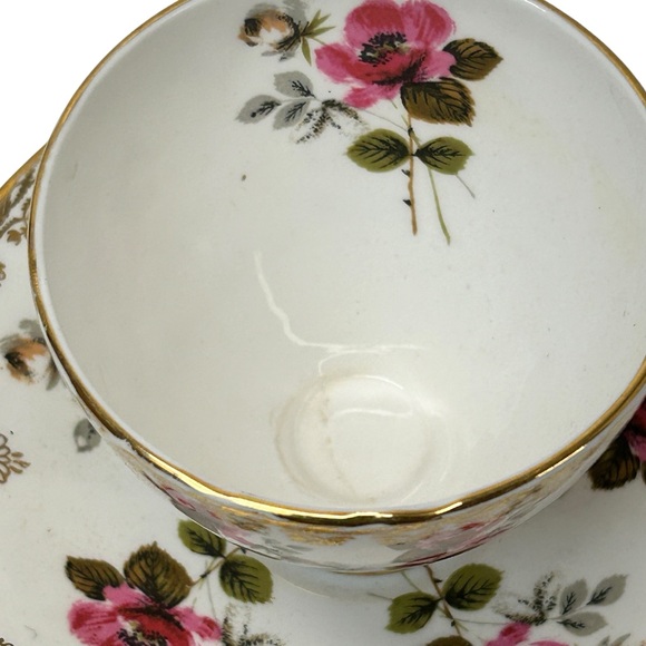 Vintage H&M Sutherland Footed Cup and Saucer - Picture 2 of 6